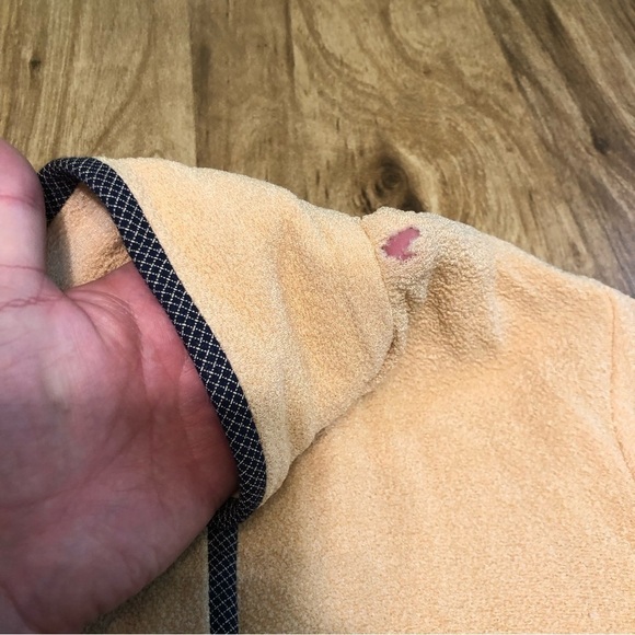 Lane Bryant Designs & Co Sandy Tan Acetate Blazer Jacket Button Size 14 - Picture 5 of 10